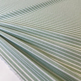 Tissu Seersucker Gaufré Stretch, Coton - Rayé Vert, Verdalia