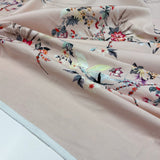 Panneau Satin Stretch, Coton - Floral, Mia