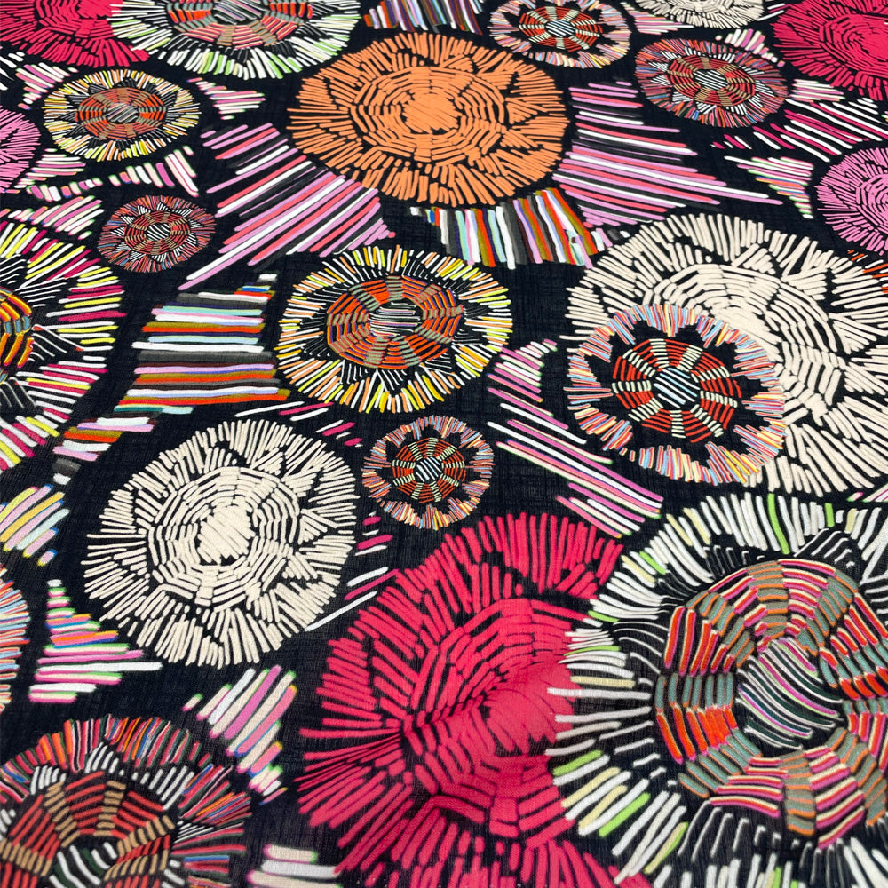 Tissu Coton Texturé - Abstrait, Astratta