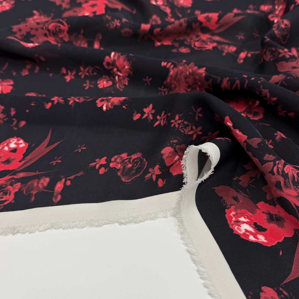 Tissu Crêpe de chine, Soie - Rosseria