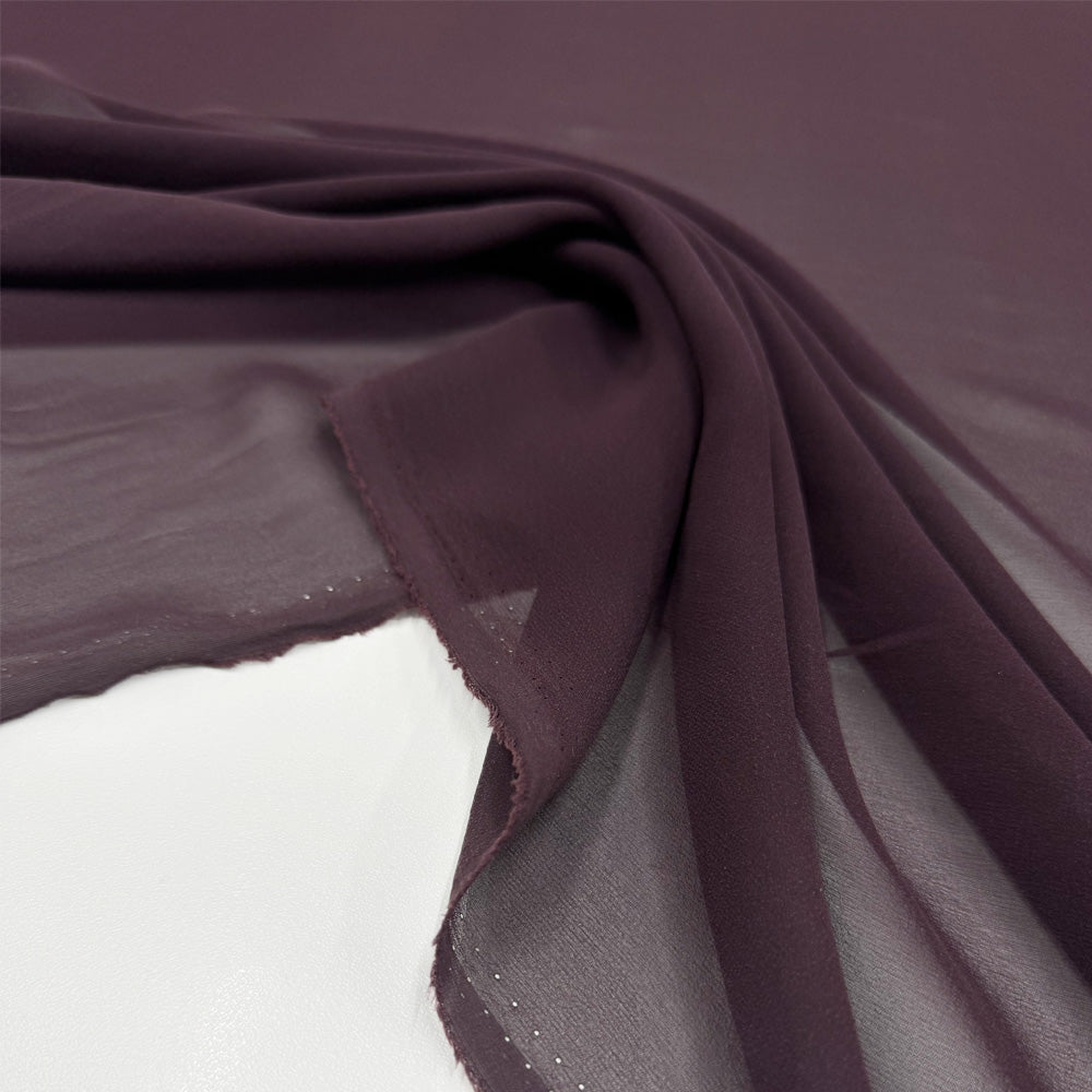 Tissu Crêpe Georgette, Soie - Différents coloris, Rubino