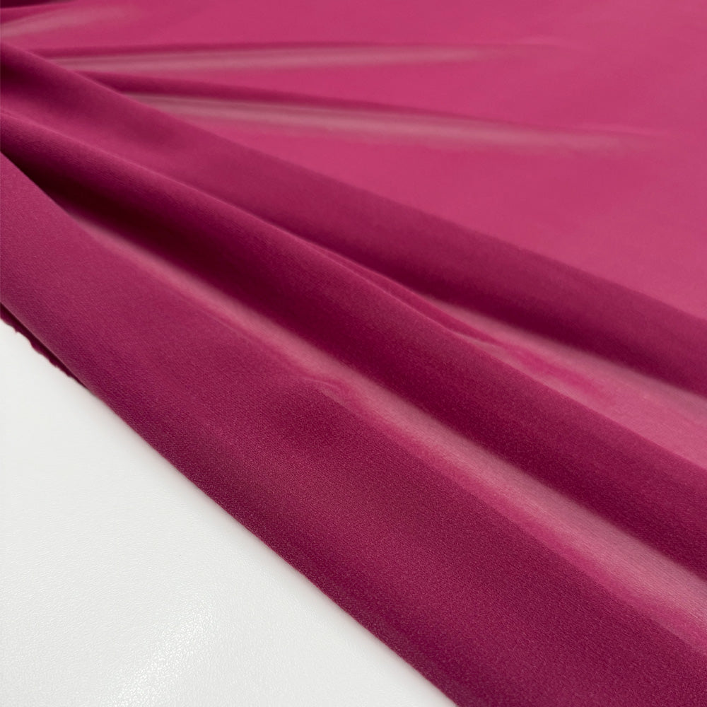 Tissu Crêpe Georgette, Soie - Différents coloris, Rubino