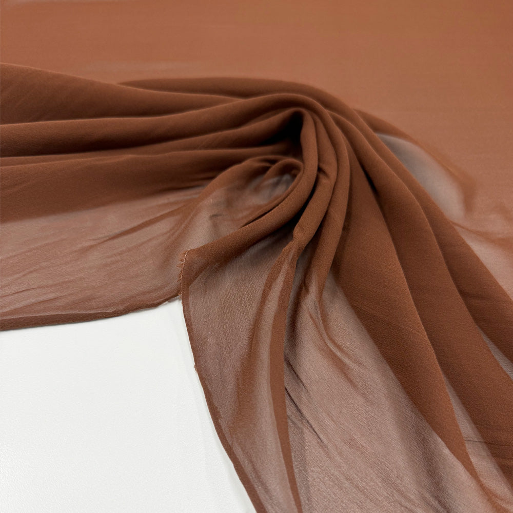 Tissu Crêpe Georgette, Soie - Différents coloris, Rubino