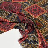 Tissu Crêpe, Viscose - Géométrique, Mosaïque