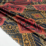 Tissu Crêpe, Viscose - Géométrique, Mosaïque