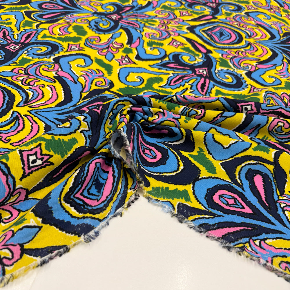 Tissu Crêpe, Viscose - Cachemire, Mira