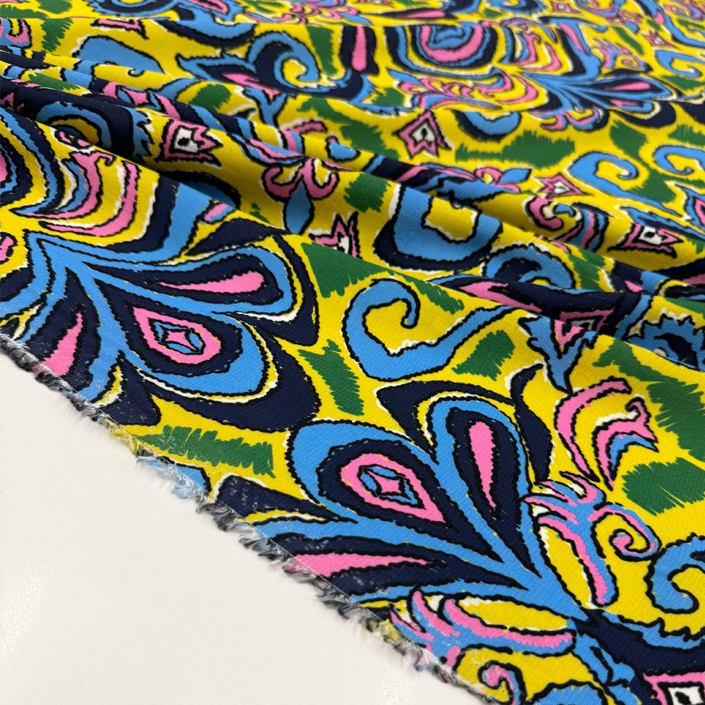 Tissu Crêpe, Viscose - Cachemire, Mira