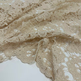 Tissu Crochet, Coton - Crème, Filena