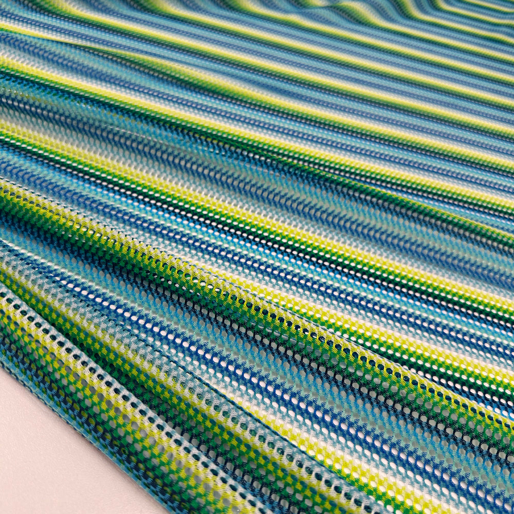 Tissu Crochet, Polyester - Rayé, Luminara