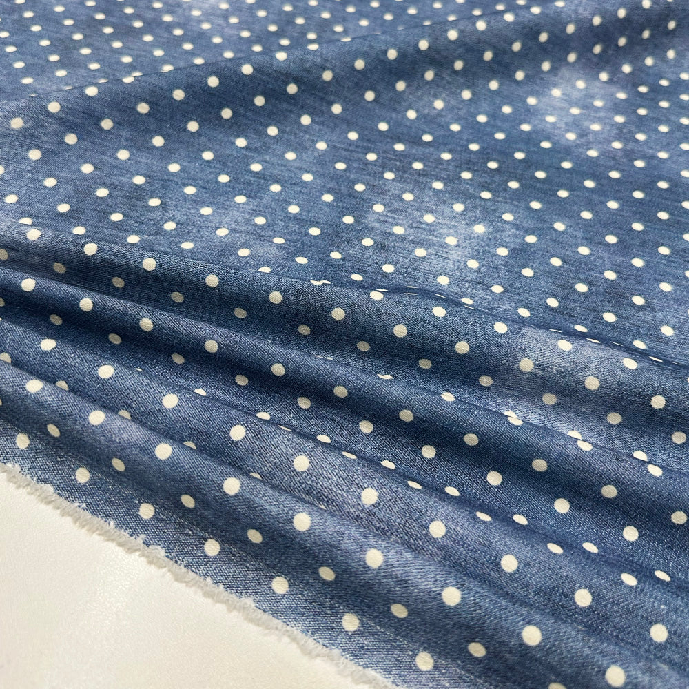 Tissu Denim Léger Stretch, Coton - Davilo