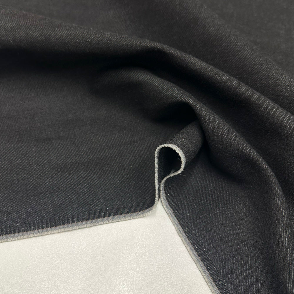 Tissu Denim, Coton Stretch - Gris Graphite, Ariano