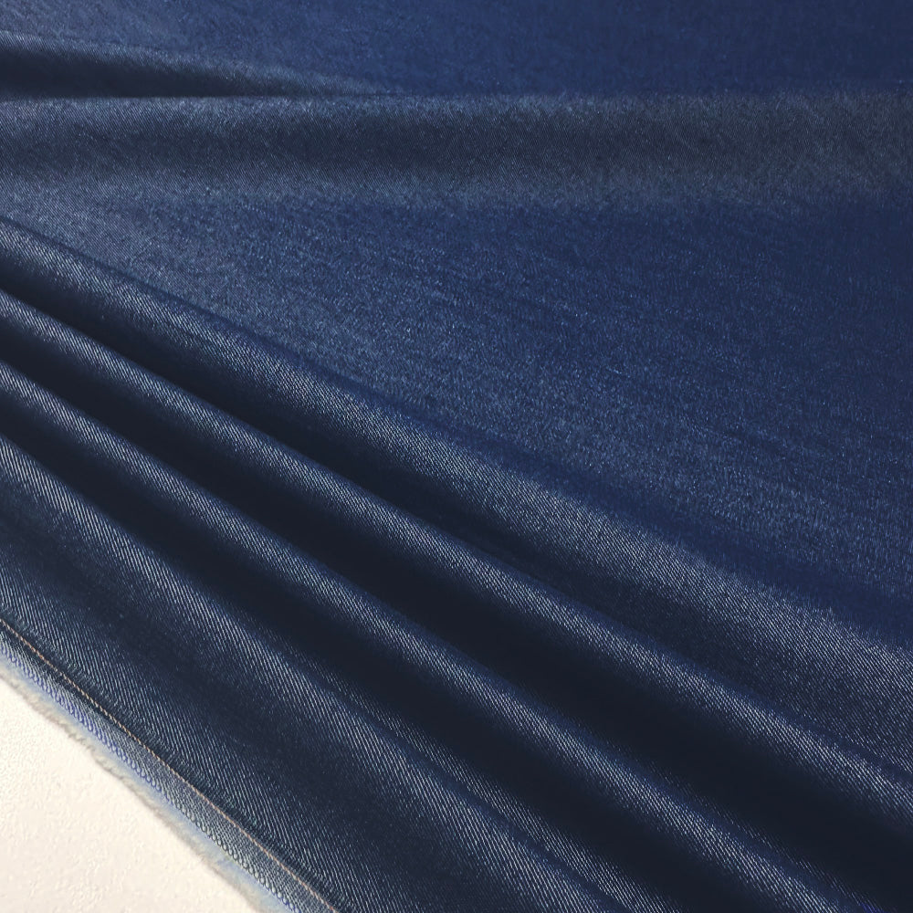 Tissu Denim Souple Léger, Lyocell - Bleu, Azzano