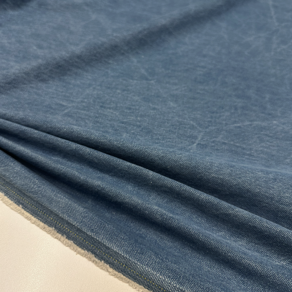 Tissu Denim Lourd, Coton - Yellow Selvedge Délavé, Rimino