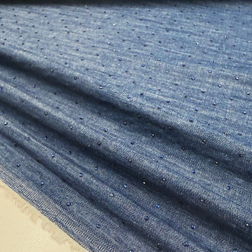 Tissu Denim Léger, Coton - Strass, Gereston