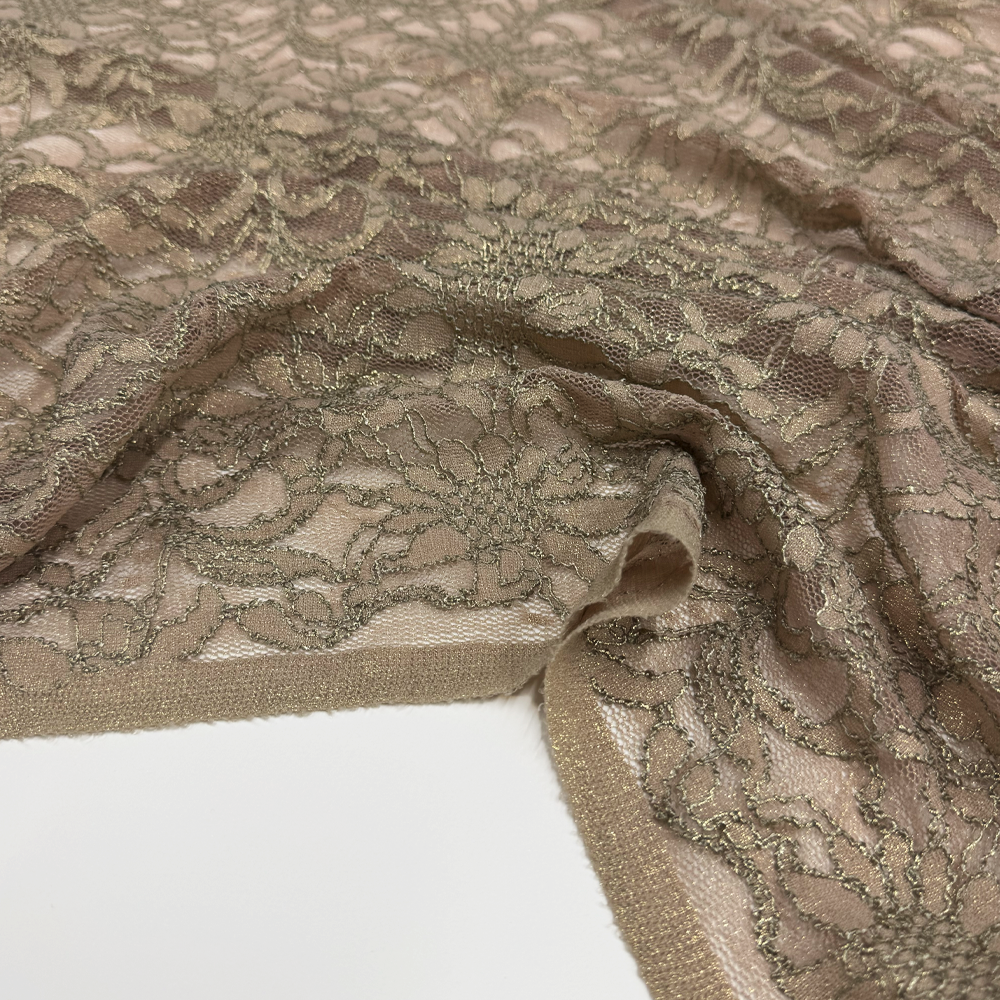 Tissu Dentelle, Stretch - Métallisé, Metallia