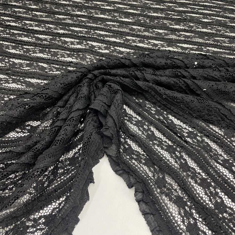 Tissu Dentelle Stretch - 2 coloris, Oscura