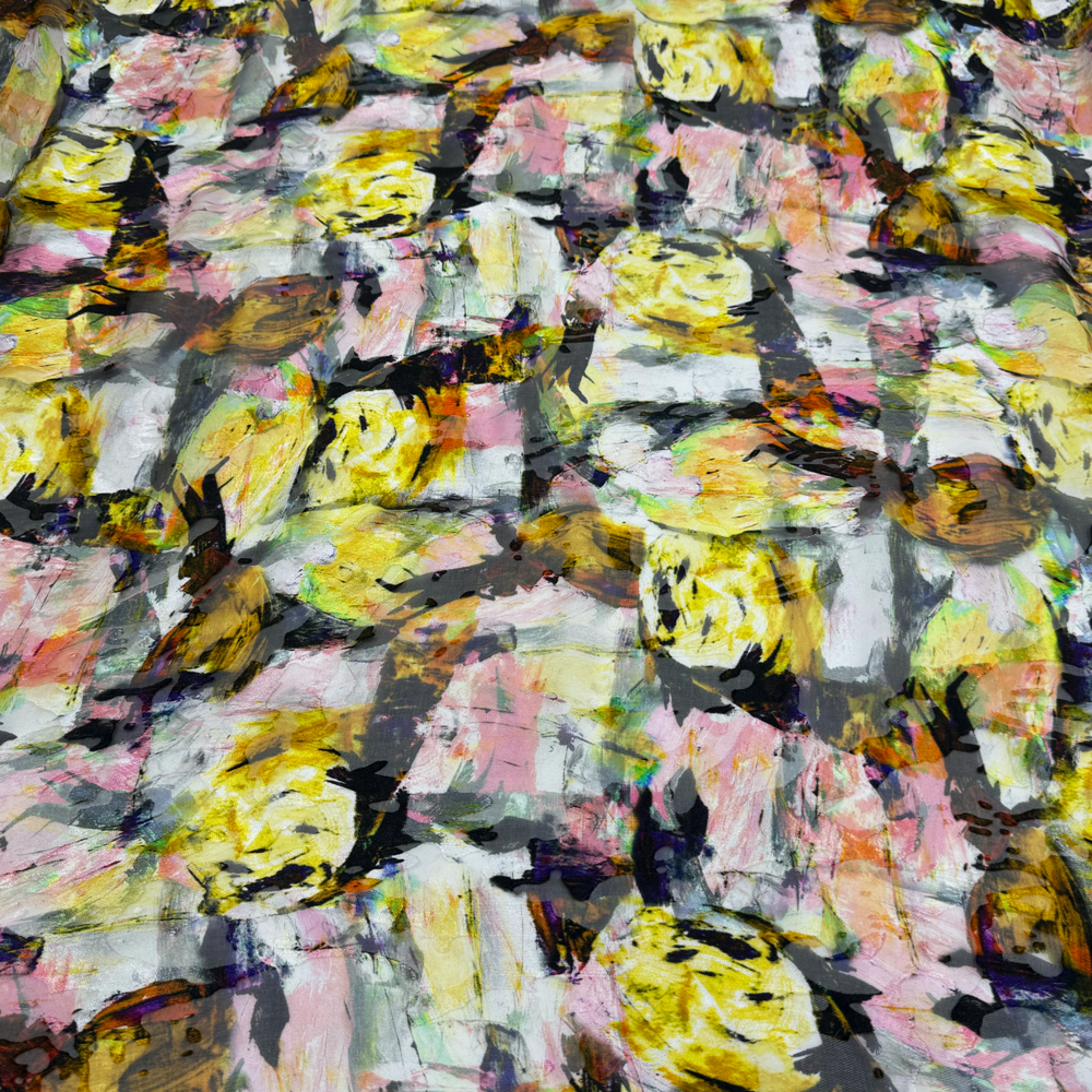 Tissu Dévoré, Soie - Caprice