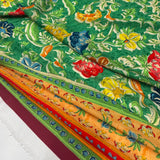 Tissu Satin, Polyester - Floral, Primafresca