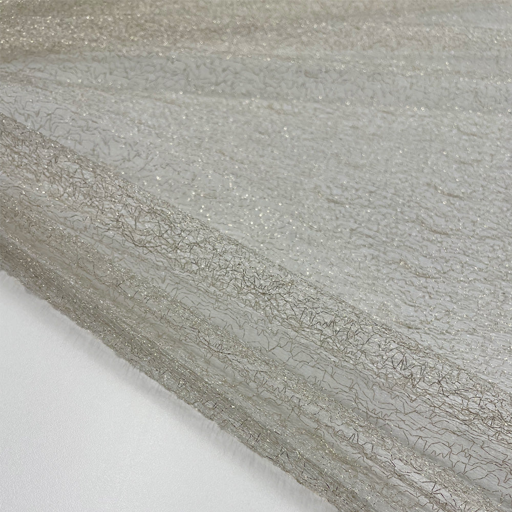 Tissu tulle métallisé - or, Siviglia