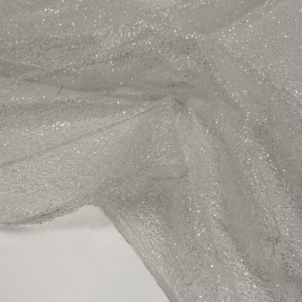 Tissu tulle micacé - Argent, Regio