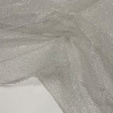 Tissu tulle micacé - Argent, Regio