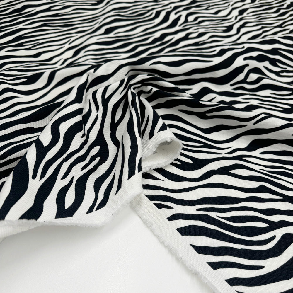Tissu Canvas, Coton Stretch - Animalier, Savana