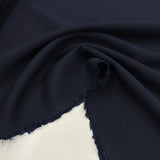 Tissu Manteau Gabardine, Laine - Bleu Marine, Tollegno