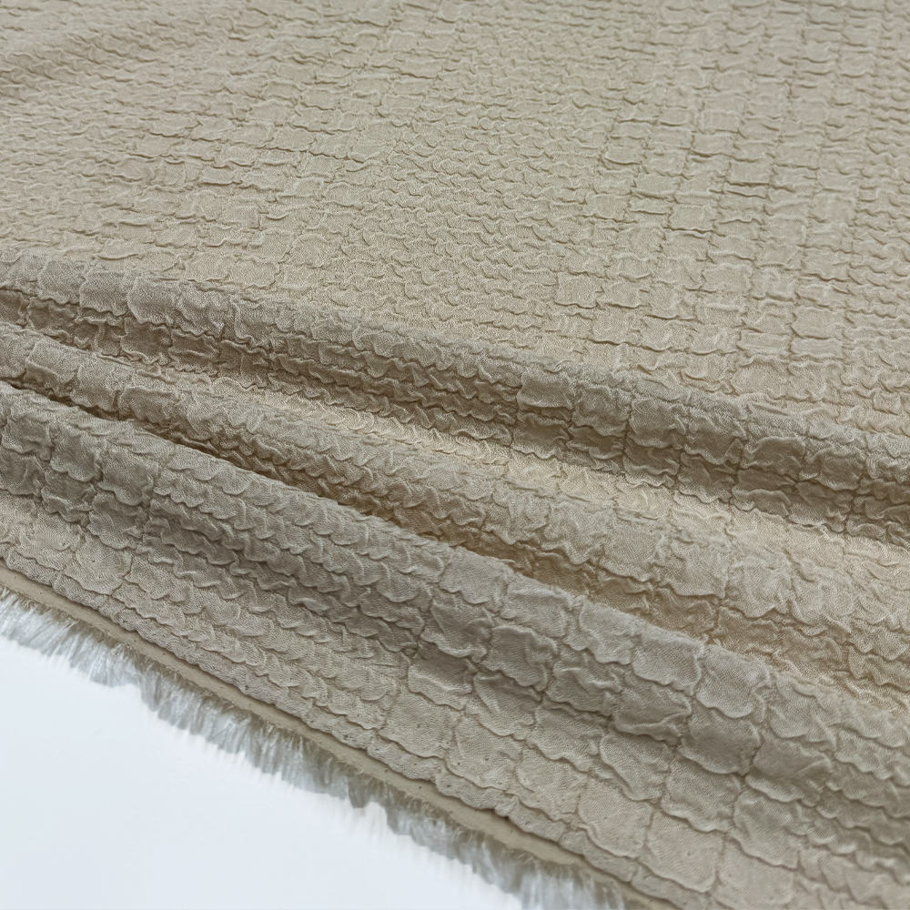 Tissu Crêpe Gaufré Cloqué - Mistria