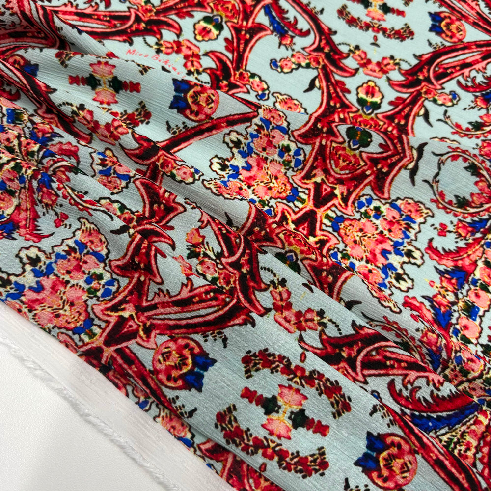 Tissu Crépon Viscose - Cachemire, Luxia