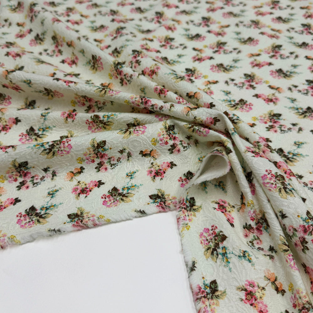 Tissu Jacquard Damassé, Coton - Piazza