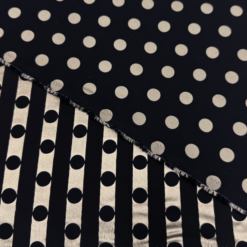 Tissu Jacquard, Coton - Double Face, Platino