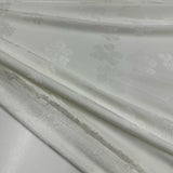 Tissu Jacquard Léger Stretch - Blanc naturel, Glamora