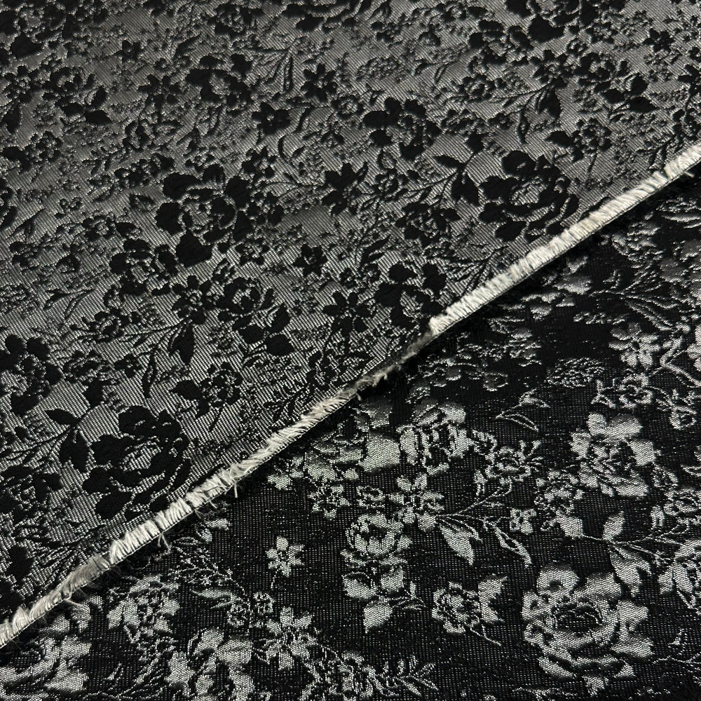Tissu Brocart, Viscose - Métallisé Floral, Movena