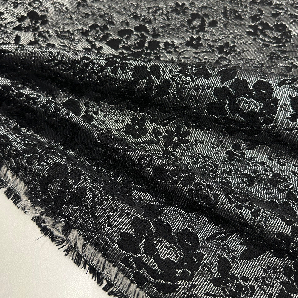 Tissu Brocart, Viscose - Métallisé Floral, Movena