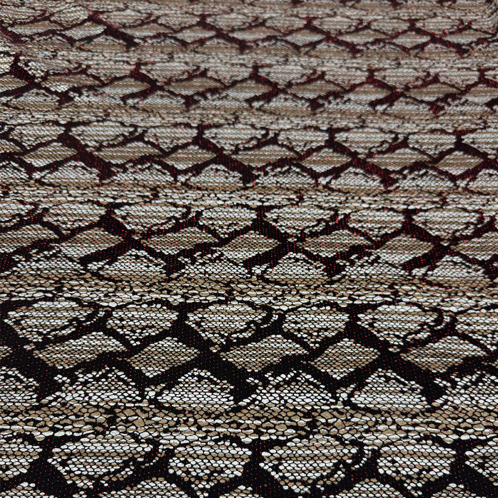 Tissu Maille, Stretch - Animalier Métallisé, Zorina