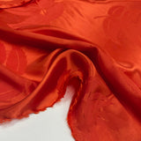 Imperfetto - Tissu Jacquard Souple, Viscose - Floral Feuilles, Fiammata