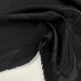 Imperfetto - Tissu Jacquard Souple, Viscose - Floral Feuilles, Fiammata