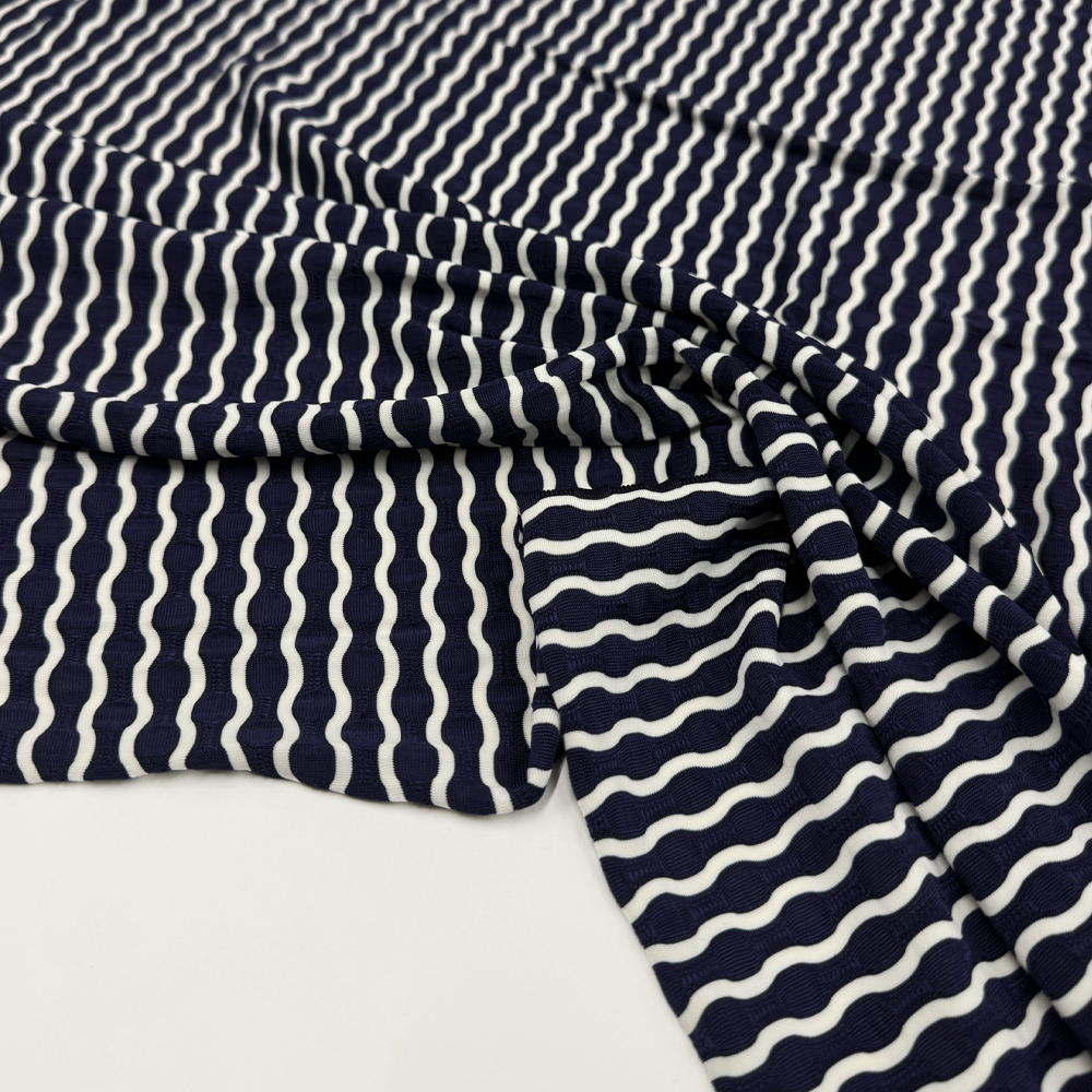 Tissu Jersey Façonné, Rayonne - Sasselo