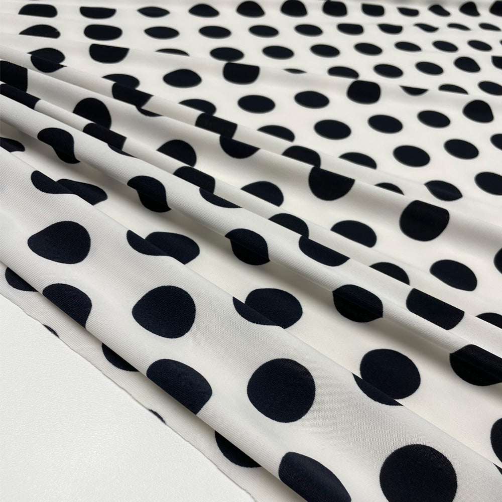 Tissu Maille Jersey - Pois, Vivo