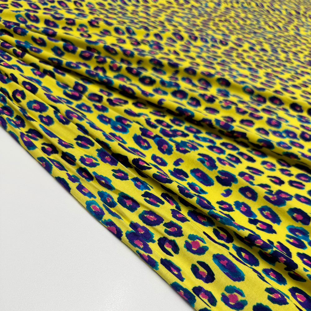Tissu Maille Jersey Viscose - Animalier, Leoparda