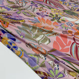 Tissu Maille Jersey Viscose - Floral, Begonia