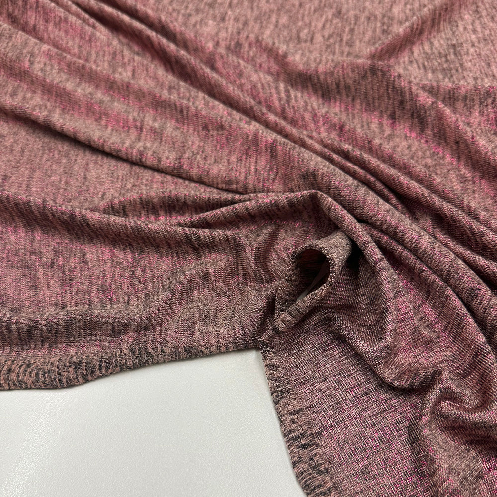 Tissu Maille Jersey, Viscose - Chiné Métallisé, Silara