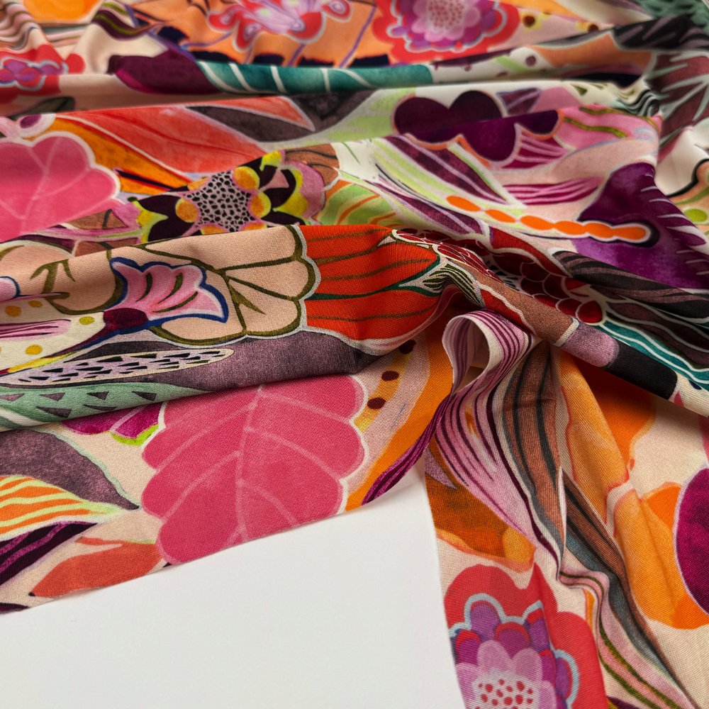 Tissu Maille Jersey, Rayonne - Lillia