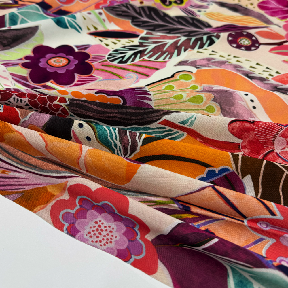 Tissu Maille Jersey, Rayonne - Lillia