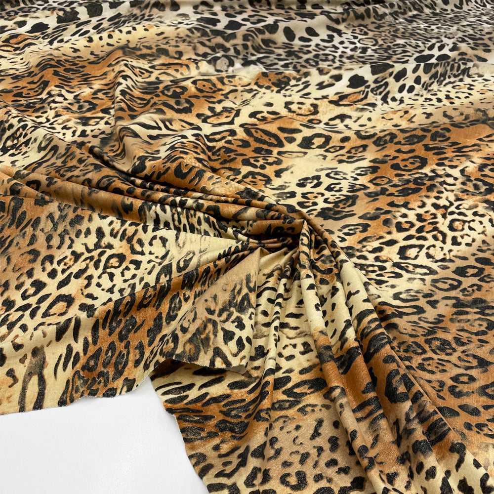 Tissu Jersey Rayonne - Animalier, Felino