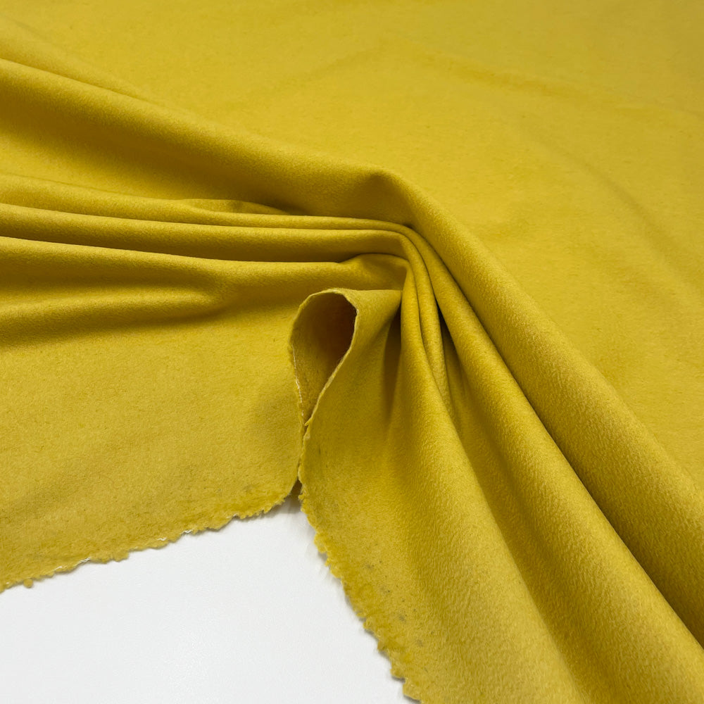 Tissu Manteau, Drap de Laine - Jaune, Gino