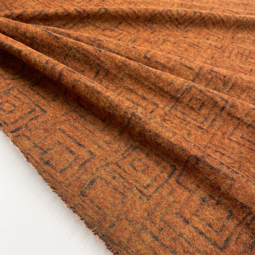 Tissu Jacquard, Laine Mohair - Métallisé, Bagliore