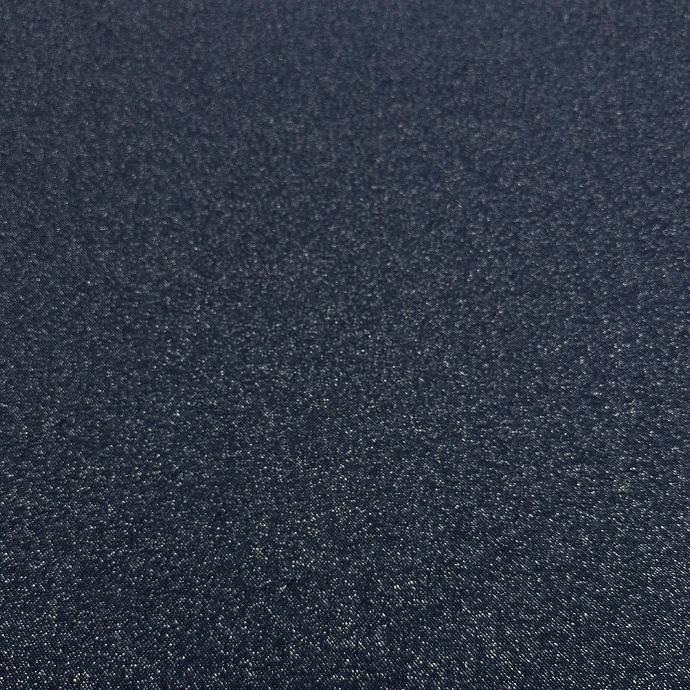 Tissu Tailleur, Laine Soie - Bleu Chiné, Mareo