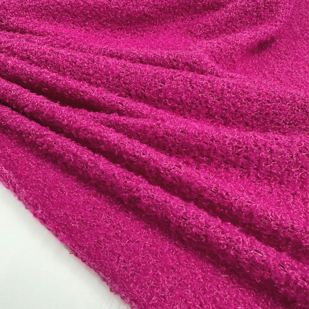 Tissu Maille, Bouclette Viscose - 4 Coloris, Lino