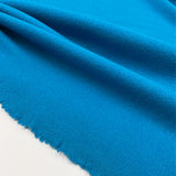 Tissu Manteau, Laine Bouillie - Bleu Azur, Cotta